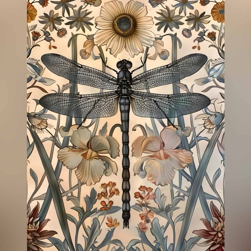 William Morris Bird and Floral Wall Art  16x20